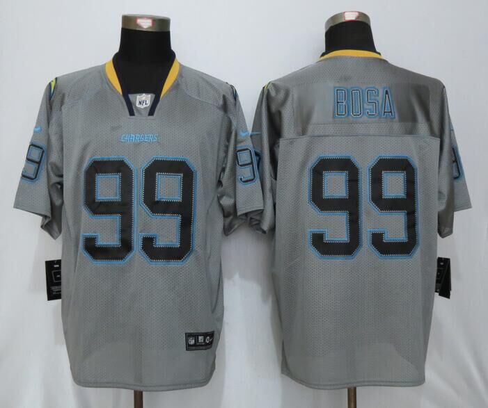 Nike Chargers 99 Joey Bosa Lights Out Grey Elite Jersey