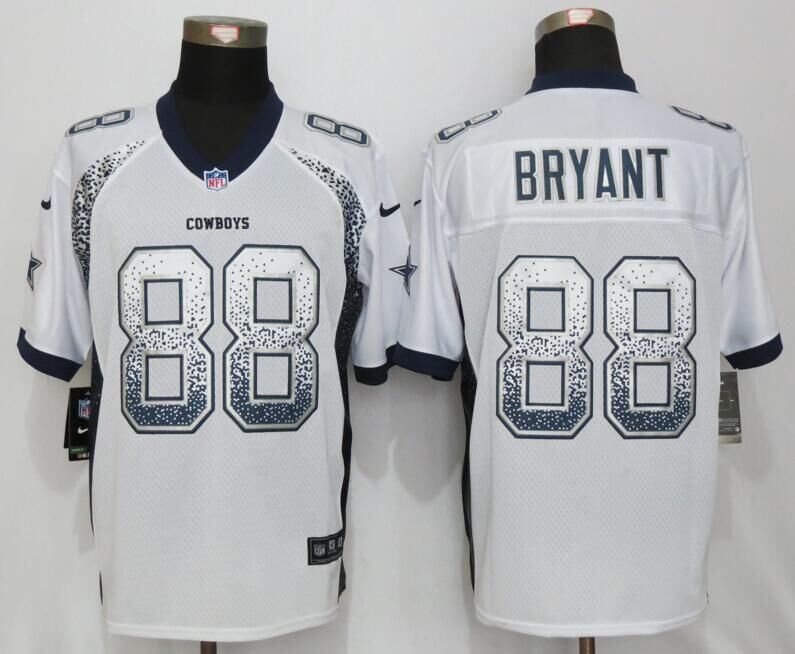 Nike Cowboys 88 Dez Bryant White Drift Fashion Elite Jersey