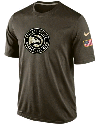 Nike Atlanta Hawks Olive Salute To Service Men's Dri-Fit T-Shirt