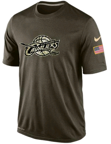 Nike Cleveland Cavaliers Olive Salute To Service Men's Dri-Fit T-Shirt