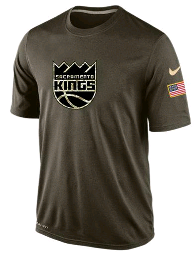 Nike Sacramento Kings Olive Salute To Service Men's Dri-Fit T-Shirt