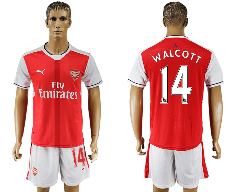 2016-17 Arsenal 14 WALCOTT Home Soccer Jersey