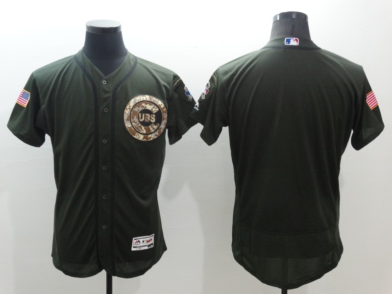 Cubs Olive Green Flexbase Jersey