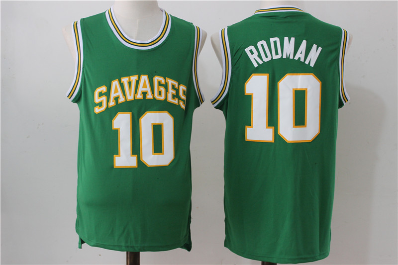 Oklahoma Savages 10 Dennis Rodman Green High School Jersey