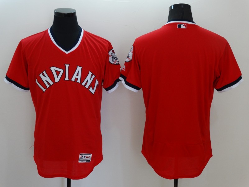Indians Blank Red Cooperstown Flexbase Jersey Indians Blank Red Cooperstown Flexbase Jersey