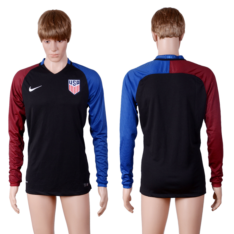 2016-17 USA Away Long Sleeve Soccer Jersey