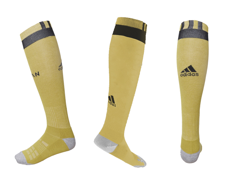 2016-17 AC Milan Gold Soccer Socks - Click Image to Close