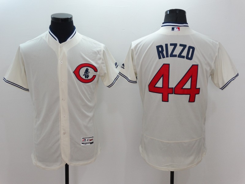 Cubs 44 Anthony Rizzo Cream 1929 Turn Back The Clock Flexbase Jersey