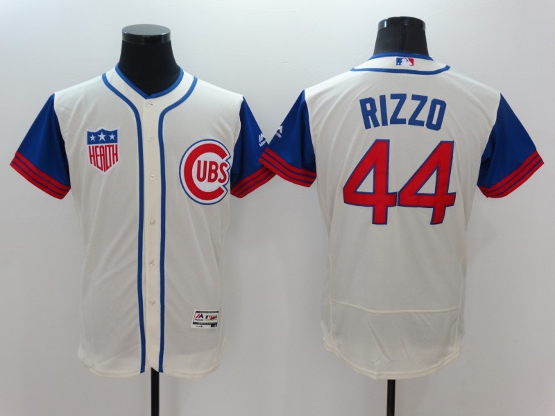 Cubs 44 Anthony Rizzo Cream 1942 Turn Back The Clock Flexbase Jersey