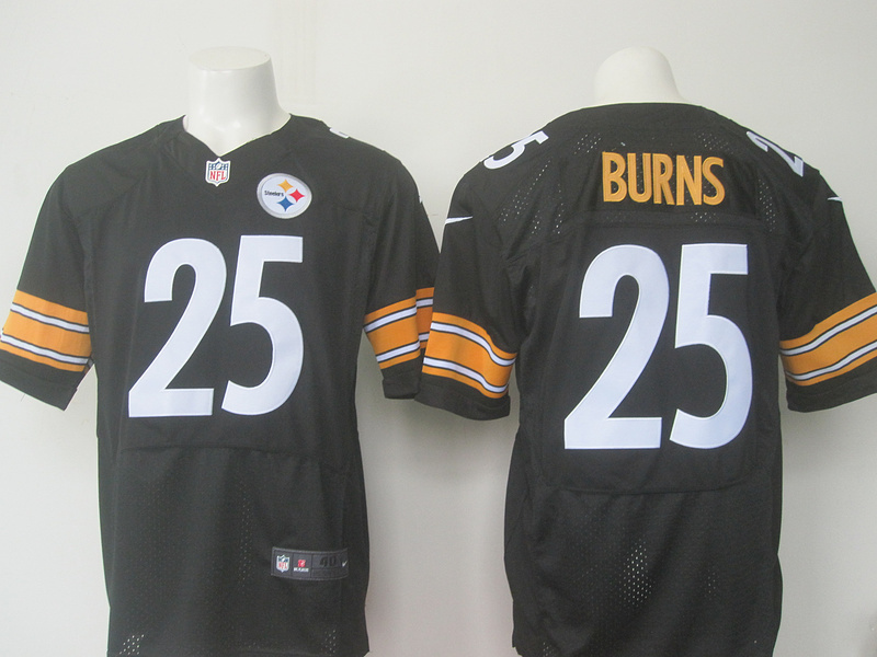 Nike Steelers 25 Artie Burns Black Elite Jersey