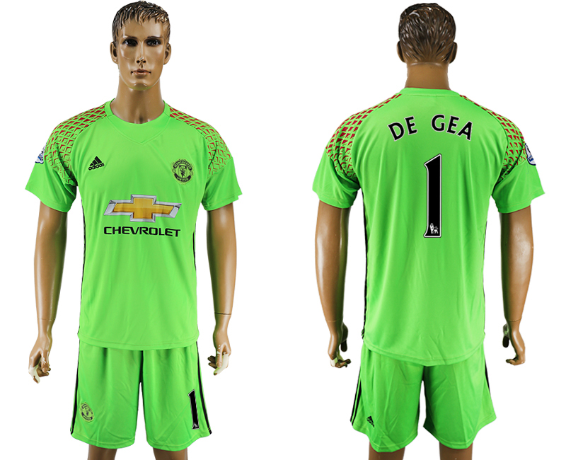 2016-17 Manchester United 1 DE GEA Goalkeeper Soccer Jersey