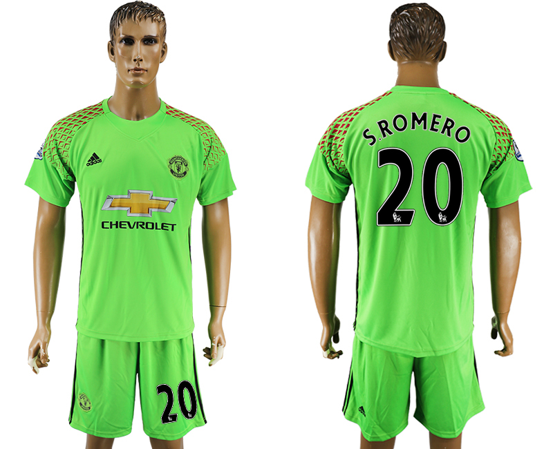 2016-17 Manchester United 20 S.ROMERO Goalkeeper Soccer Jersey