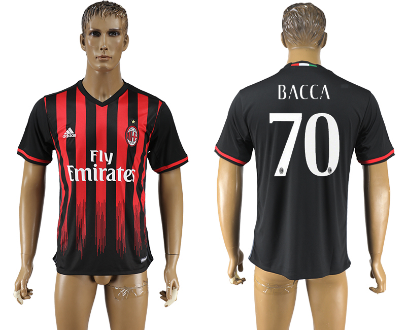 2016-17 AC Milan 70 BACCA Home Thailand Soccer Jersey