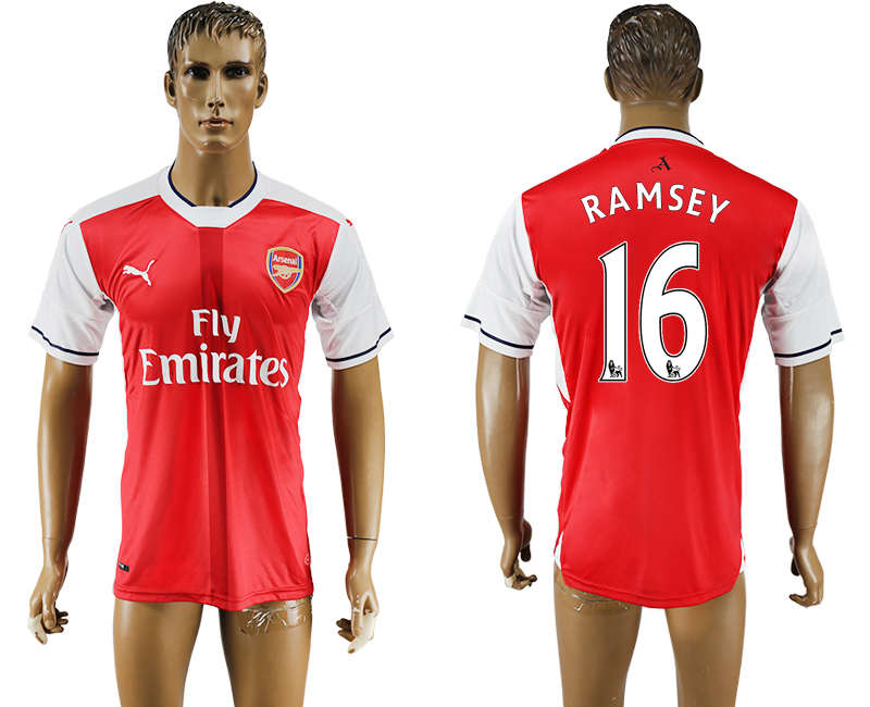 2016-17 Arsenal 16 RAMSEY Home Thailand Soccer Jersey