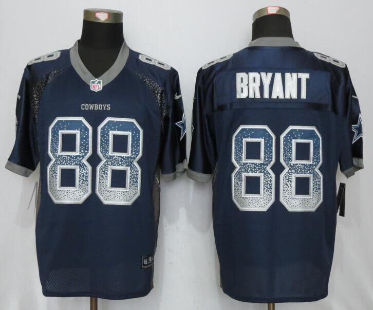 Nike Cowboys 88 Dez Bryant Blue Drift Elite Jersey