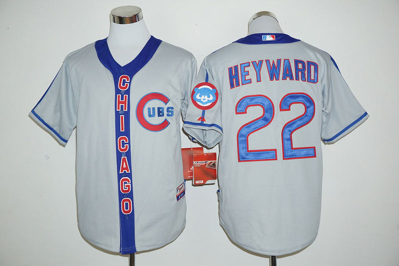 Cubs 22 Jason Heyward Grey Cooperstown Collection Cool Base Jersey