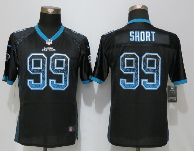 Nike Panthers 99 Kawann Short Black Youth Drift Fashion Jersey - Click Image to Close