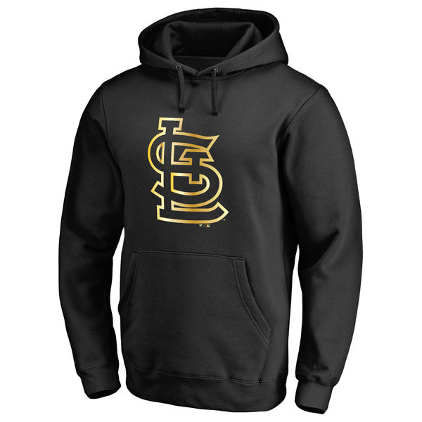 St. Louis Cardinals Gold Collection Pullover Hoodie Black