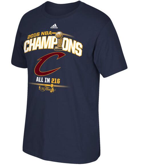 Men's Cleveland Cavaliers adidas Navy 2016 NBA Finals Champions Victory T-Shirt
