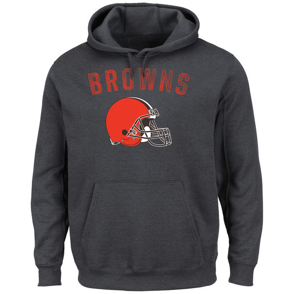 Cleveland Browns Majestic Kick Return II Pullover Hoodie Charcoal Cleveland Browns Majestic Kick Return II Pullover Hoodie Charcoal