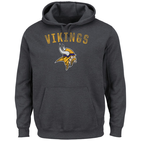 Minnesota Vikings Majestic Kick Return II Pullover Hoodie Charcoal