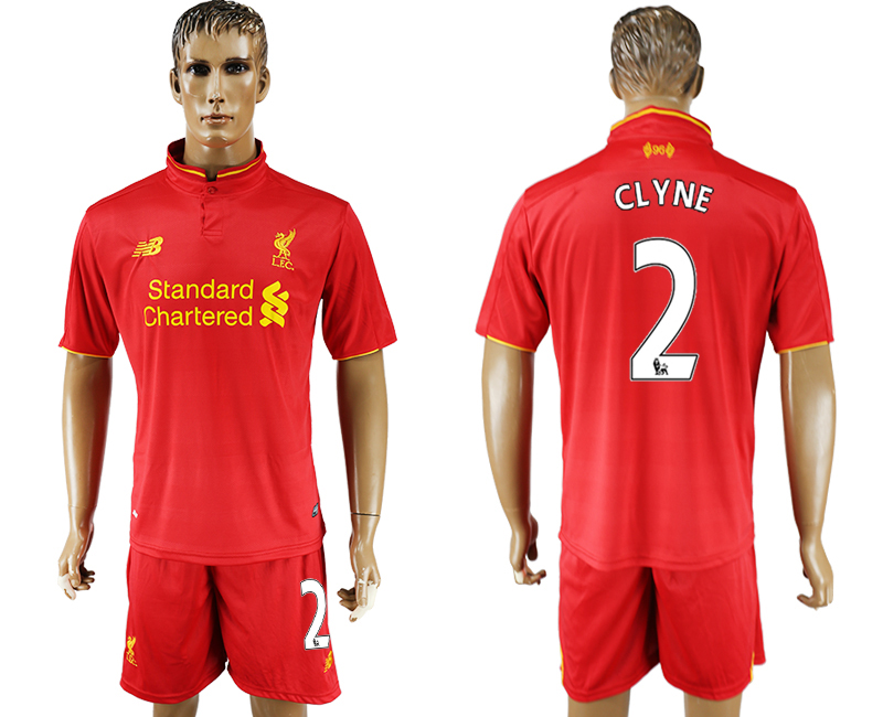 2016-17 Liverpool 2 CLYNE Home Soccer Jersey