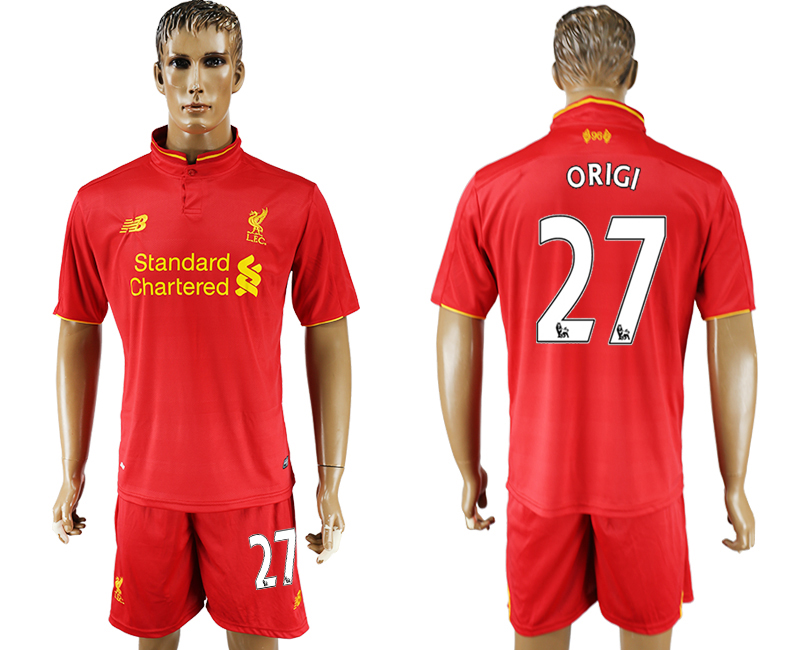 2016-17 Liverpool 27 ORIGI Home Soccer Jersey