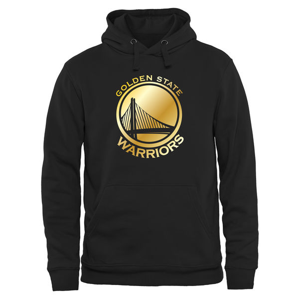 Golden State Warriors Gold Collection Pullover Hoodie Black - Click Image to Close