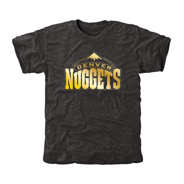 Denver Nuggets Gold Collection Tri Blend T-Shirt Black