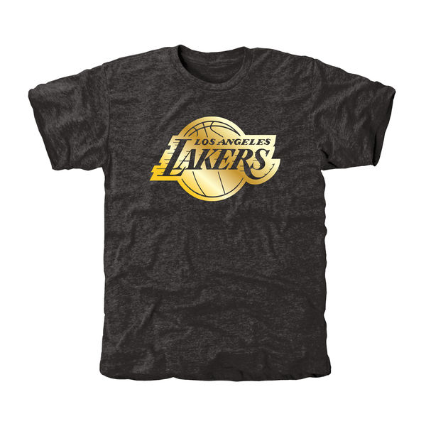 Los Angeles Lakers Gold Collection Tri Blend T-Shirt Black