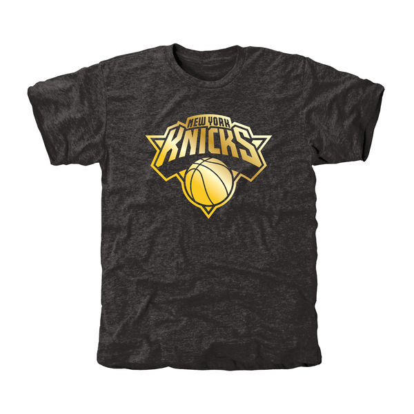 New York Knicks Gold Collection Tri Blend T-Shirt Black