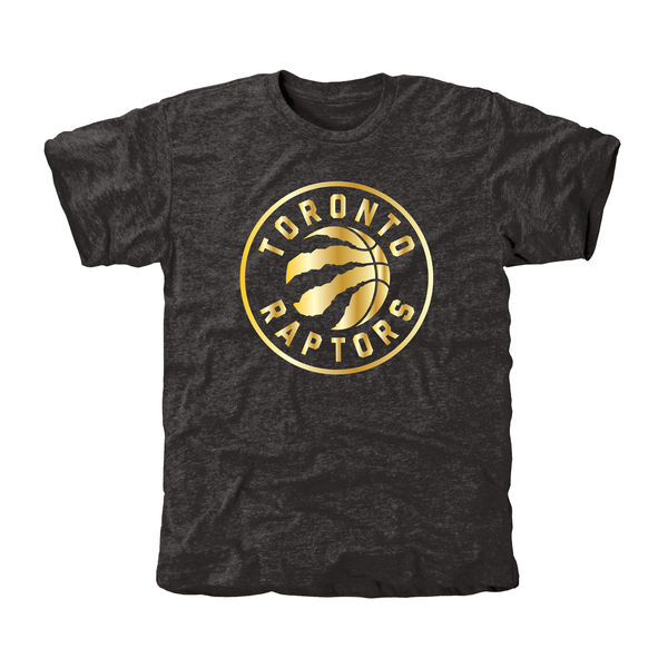 Toronto Raptors Gold Collection Tri Blend T-Shirt Black