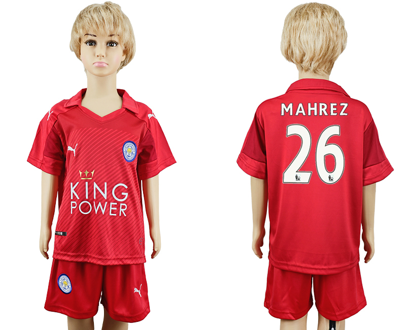 2016-17 Leicester City 26 MAHREZ Away Youth Soccer Jersey 2016-17 Leicester City 26 MAHREZ Away Youth Soccer Jersey
