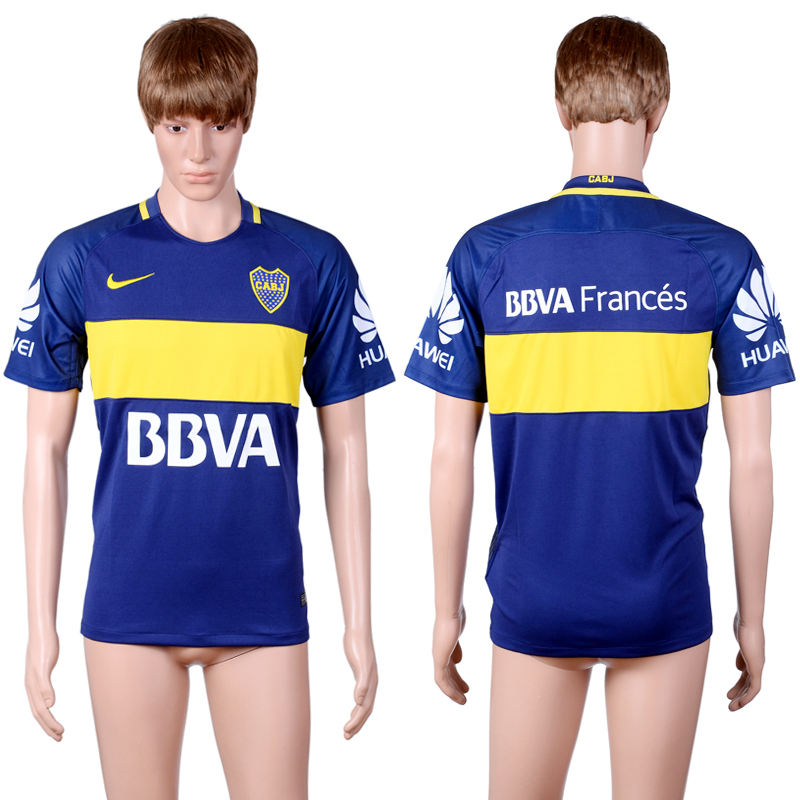 2016-17 Boca Juniors Home Thailand Soccer Jersey