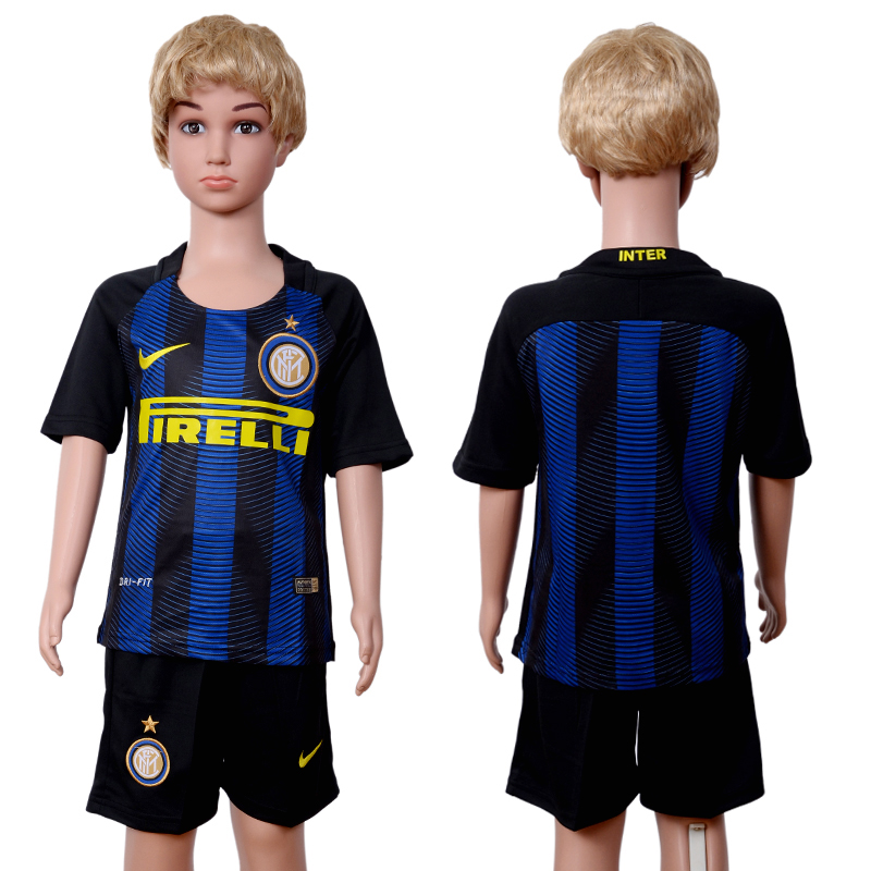 2016-17 Inter Milan Home Youth Soccer Jersey