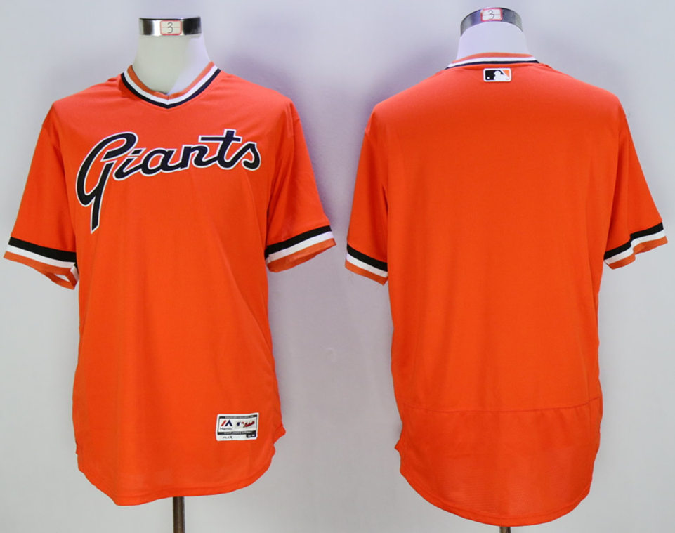 Giants Blank Orange 1978 Turn Back The Clock Flexbase Jersey