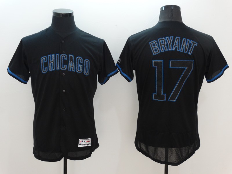 Cubs 17 Kris Bryant Black Flexbase Jersey