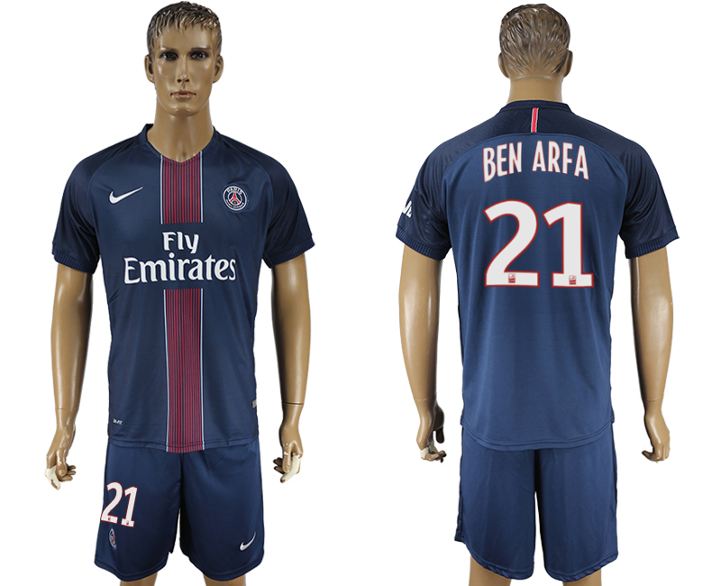 2016-17 Paris Saint-Germain 21 BEN ARFA Home Soccer Jersey