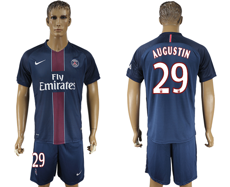 2016-17 Paris Saint-Germain 29 AUGUSTIN Home Soccer Jersey 2016-17 Paris Saint-Germain 29 AUGUSTIN Home Soccer Jersey