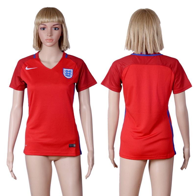 England Away Women UEFA Euro 2016 Soccer Jersey