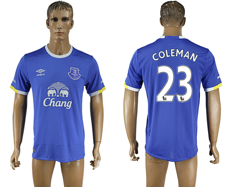 2016-17 Everton 23 COLEMAN Home Thailand Soccer Jersey