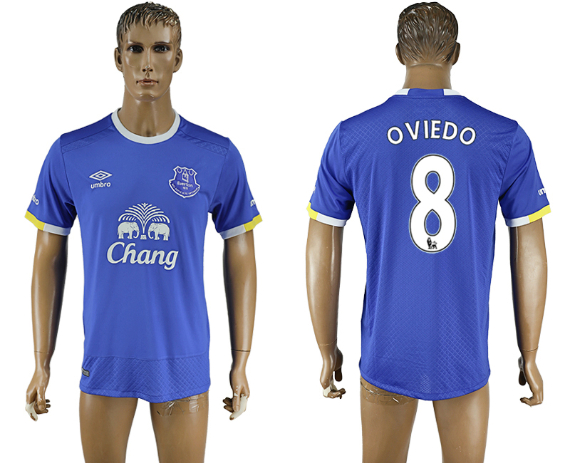 2016-17 Everton 8 OVIEDO Home Thailand Soccer Jersey