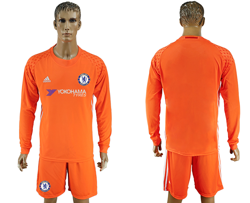 2016-17 Chelsea Goalkeeper Long Sleeve Soccer Jersey