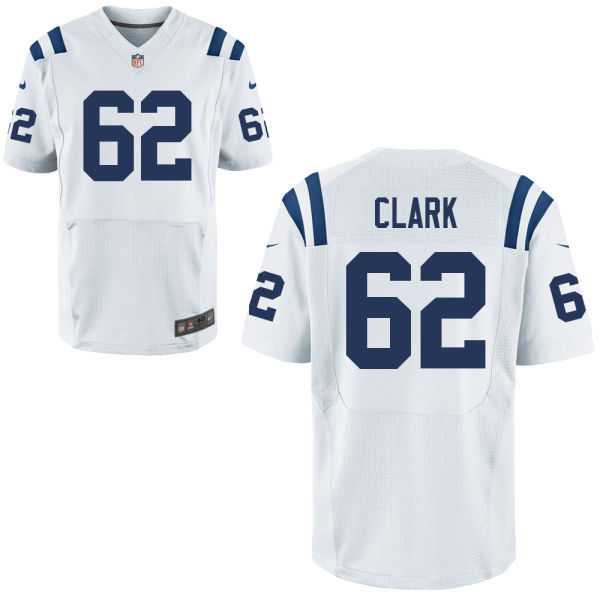 Nike Colts 62 Le'Raven Clark White Elite Jersey