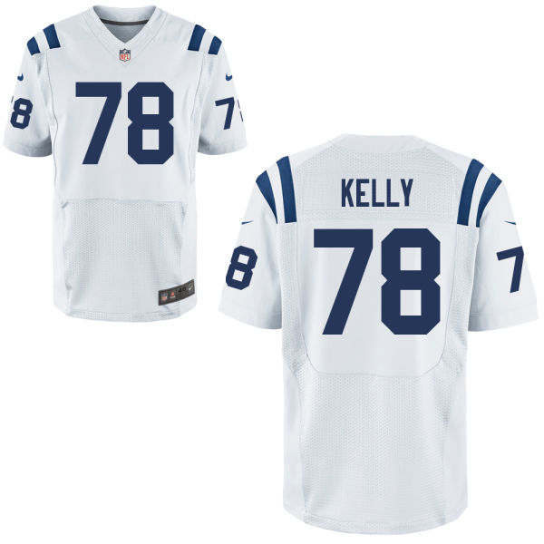 Nike Colts 78 Ryan Kelly White Elite Jersey
