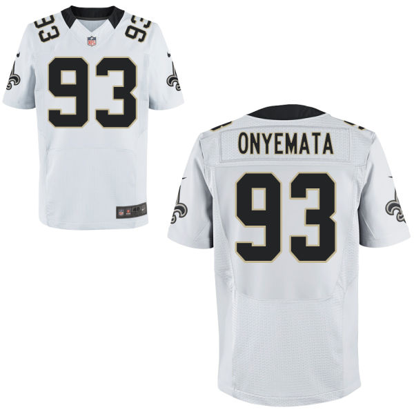 Nike Saints 93 David Onyemata White Elite Jersey