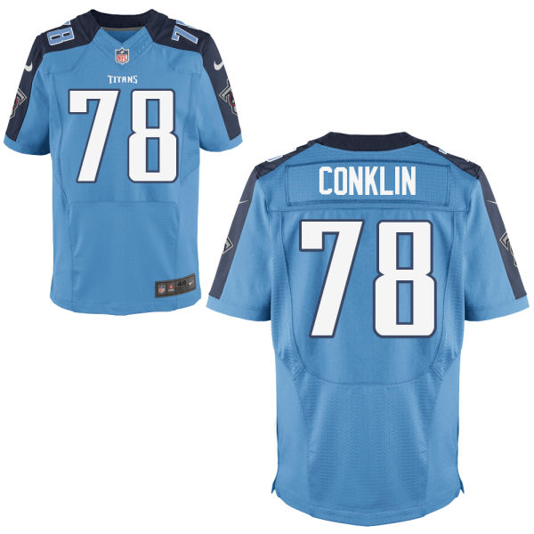 Nike Titans 78 Jack Conklin Light Blue Elite Jersey