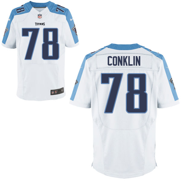 Nike Titans 78 Jack Conklin White Elite Jersey