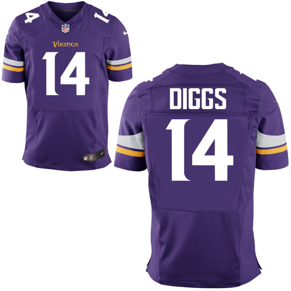 Nike Vikings 14 Stefon Diggs Purple Elite Jersey