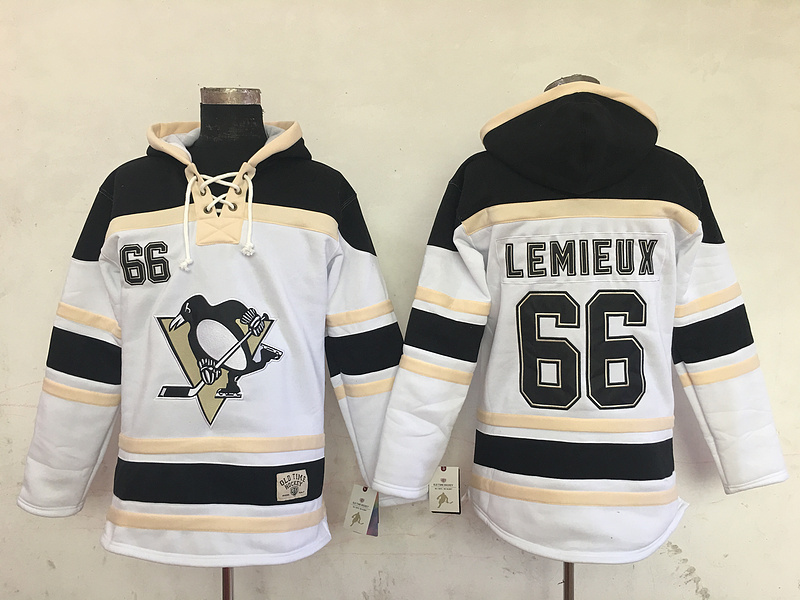 Penguins 66 Mario Lemieux White All Stitched Hooded Sweatshirt Penguins 66 Mario Lemieux White All Stitched Hooded Sweatshirt